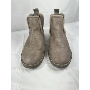 Blowfish Malibu Chillin Shearling Fashion Bootie High- Ankle Womens 9 M zipper